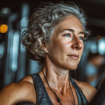 Seniorzy ćwiczący razem w grupie